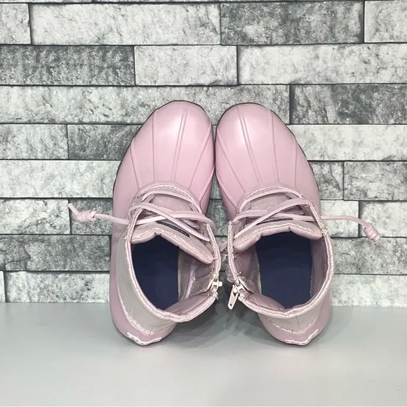 New Sperry Youth 3 Pink SaltWater Duck Boots Waterproof