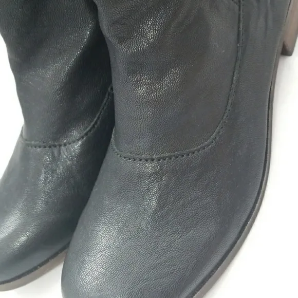 NEW! STEVE BY STEVE MADDEN Black Leather Boots 10.