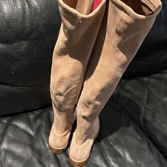 NEW Steve Madden vegan riding boots taupe 7.5