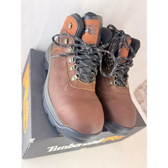 NEW Timberland Flume Mid Dark Brown Waterproof Hiking Boots Men 8.5 M TB 0A29B8