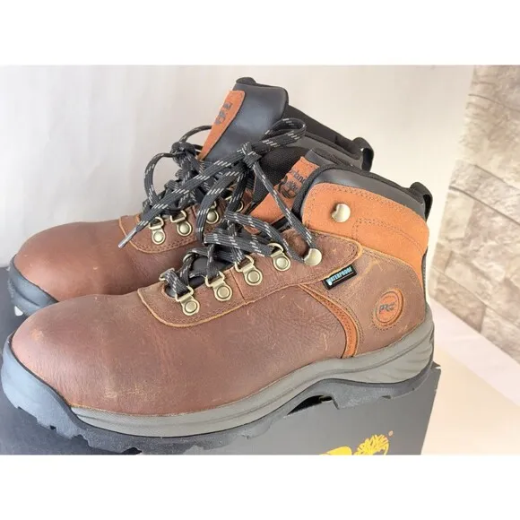 NEW Timberland Flume Mid Dark Brown Waterproof Hiking Boots Men 8.5 M TB 0A29B8