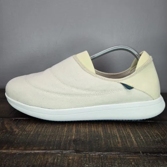 NEW Vessi Sunday Slipper Mens Size 10 Slip On Shoes Sneakers Walnut Beige