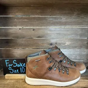 New Womens ForSake Thatcher Brown Leather‎ Waterproof Hiking Ankle Boots Size 10