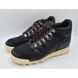 New Balance Lifestyle Mens Size 8 Rainier Black Beige Leather Hiking Boots Shoes