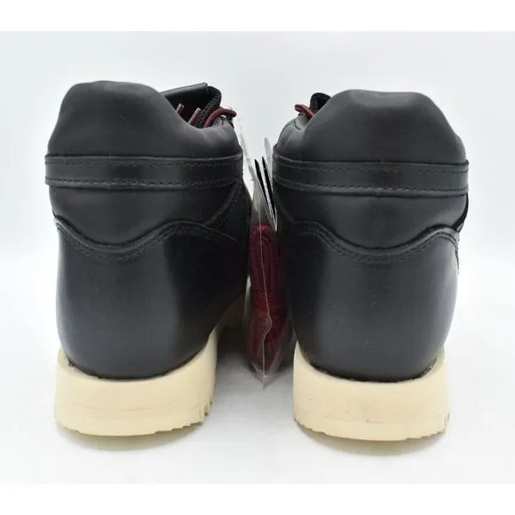 New Balance Lifestyle Mens Size 8 Rainier Black Beige Leather Hiking Boots Shoes