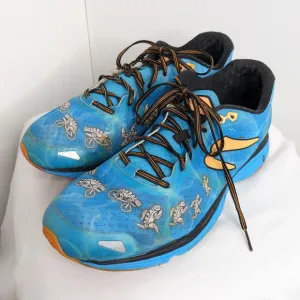 Newton Kona 2018 running shoes 11.5 turtles Hawaii turquoise blue orange