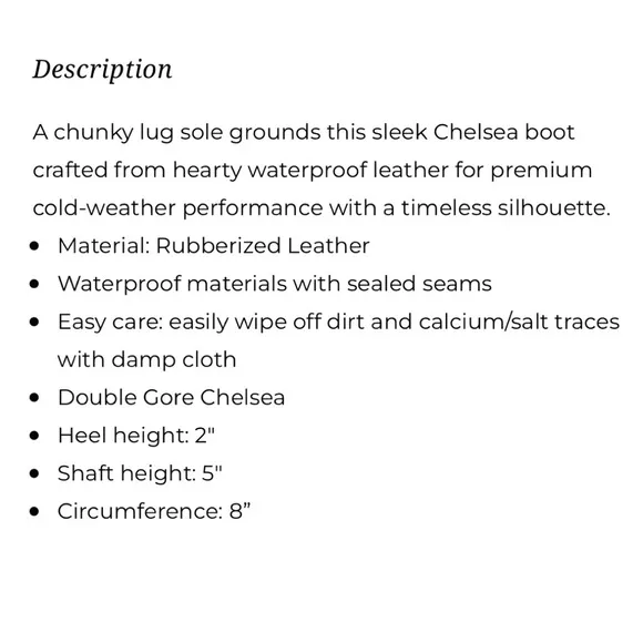 NIB Blondo Helga Waterproof Winter Chelsea Boots Red 8.5M