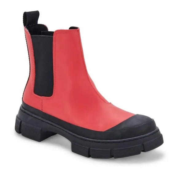 NIB Blondo Helga Waterproof Winter Chelsea Boots Red 8.5M