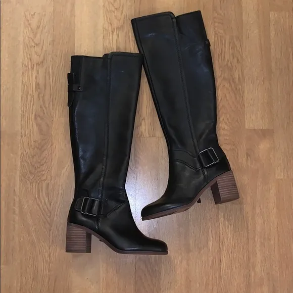 NIB Franco Sarto Mystic Knee High Black Boots, 5M