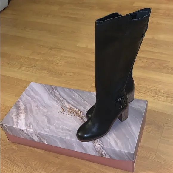 NIB Franco Sarto Mystic Knee High Black Boots, 5M