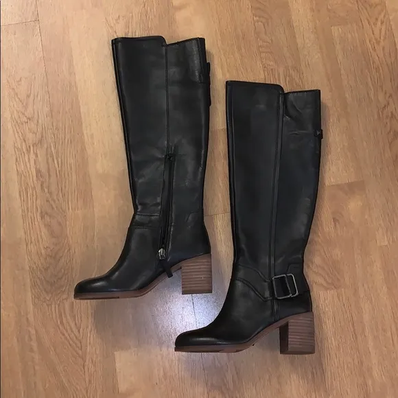 NIB Franco Sarto Mystic Knee High Black Boots, 5M