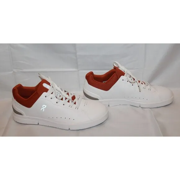 NIB ON CLOUD Men's The Roger Advantage Sneakers Shoes White‎ Rust