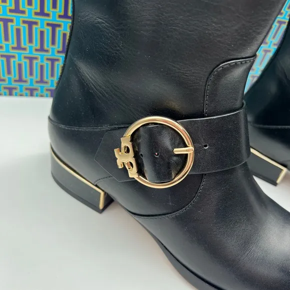 NIB Tory Burch Sofia Tall Riding Boots in‎ Black Size 6.5