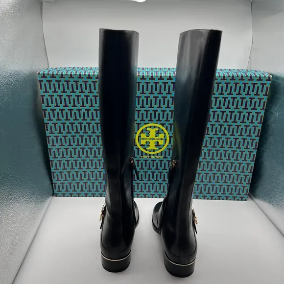 NIB Tory Burch Sofia Tall Riding Boots in‎ Black Size 6.5