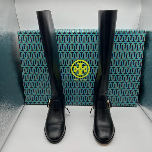 NIB Tory Burch Sofia Tall Riding Boots in‎ Black Size 6.5