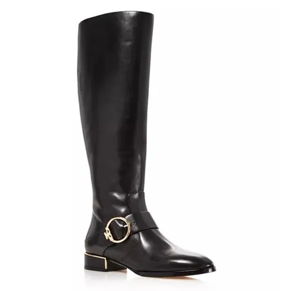 NIB Tory Burch Sofia Tall Riding Boots in‎ Black Size 6.5