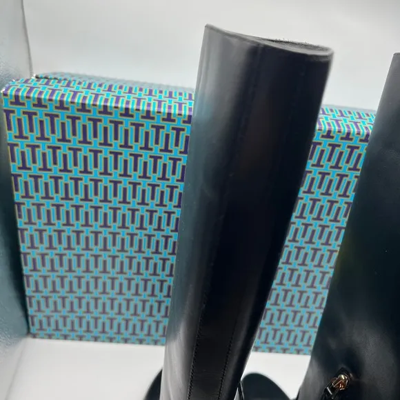 NIB Tory Burch Sofia Tall Riding Boots in‎ Black Size 6.5