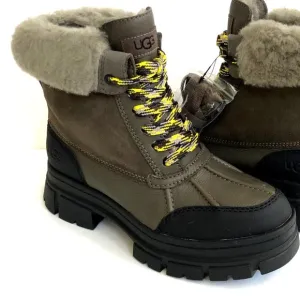 NIB‎ UGG ASHTON WOMEN'S WATERPROOF WINTER SLATE BLACK ANKLE BOOTS