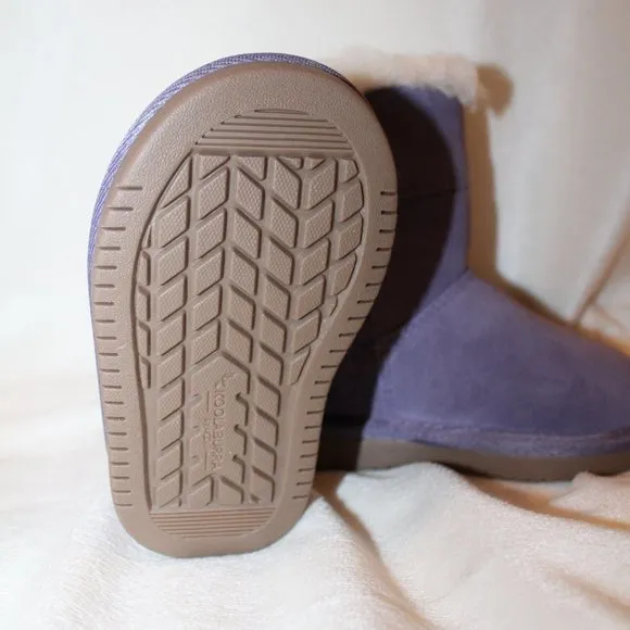 NIB UGG KOOLABURRA TODDLER GIRL'S SUEDE FUR‎ WINTER BOOTS PURPLE