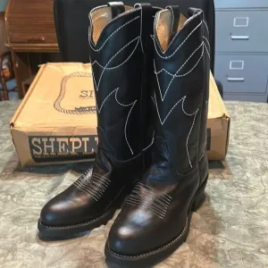 NIB Sheplers western Black Boots