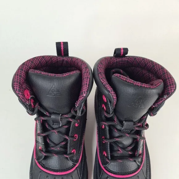 Nike ACG Woodside 2 Little Girl's Winter Boots Black Pink