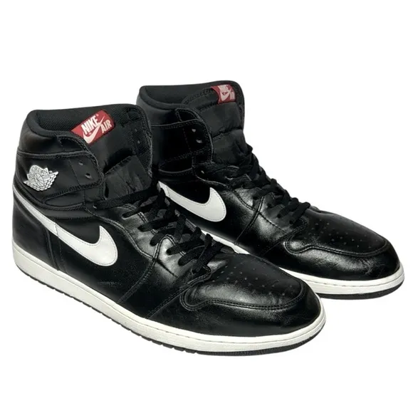 Nike Air Jordan 1 Retro High OG YIN YANG Black Sneakers Shoes  Size 18 RARE!