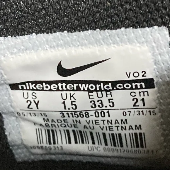 Nike Kids Air Max Goadome ACG Black Leather Waterproof Boots Shoes - Size US 2Y