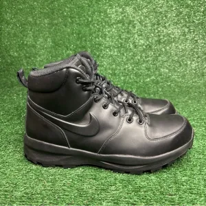 Nike Mens Manoa Leather SE Winter Boots Shoe Triple Black DC8892-001 Size 11