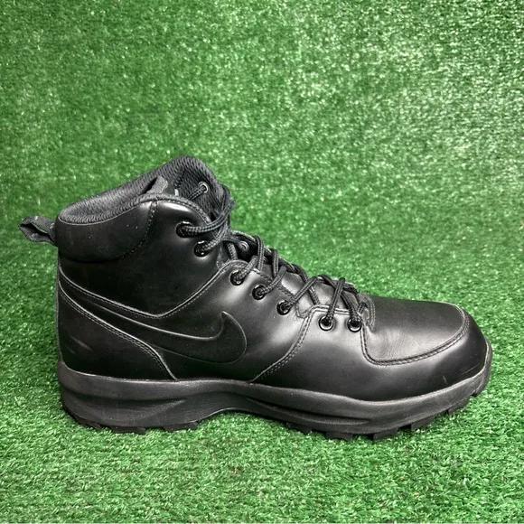 Nike Mens Manoa Leather SE Winter Boots Shoe Triple Black DC8892-001 Size 11