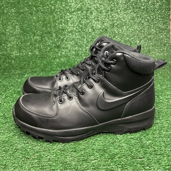 Nike Mens Manoa Leather SE Winter Boots Shoe Triple Black DC8892-001 Size 11