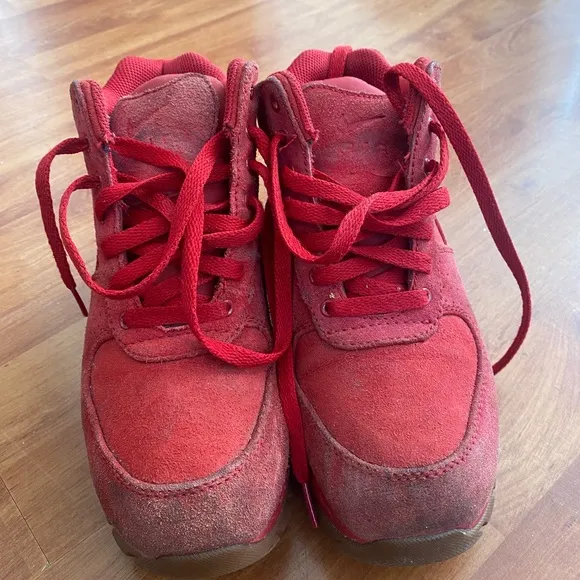 Nike Sz 6 Y Air Max Goadome Gym Red ACG Winter Boots 311567-602 GS.