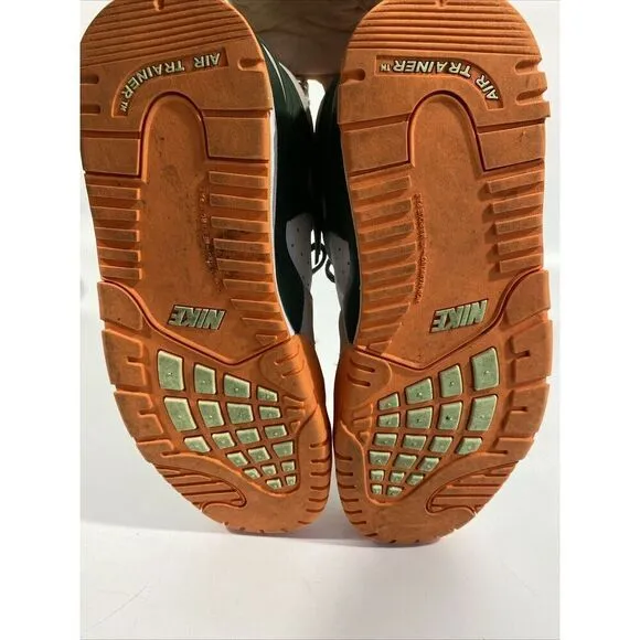NIKE TRAINER 3 BG BASKETBALL SHOES SIZE 7Y #FZ3555 323 Green Orange Mid High Top