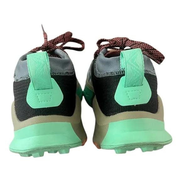 Nike ZoomX Zegama Trail Running Shoes Womens Size 8 Mineral Slate Hiking Outdoor