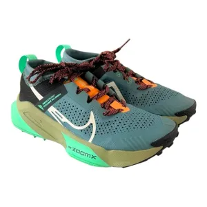 Nike ZoomX Zegama Trail Running Shoes Womens Size 8 Mineral Slate Hiking Outdoor
