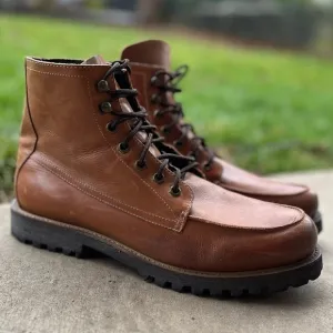 Norberto Costa leather ranger lug lace boots Sz 44/ USA men’s Sz 11