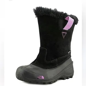 North Face Black Fur-Lined Winter Boots
