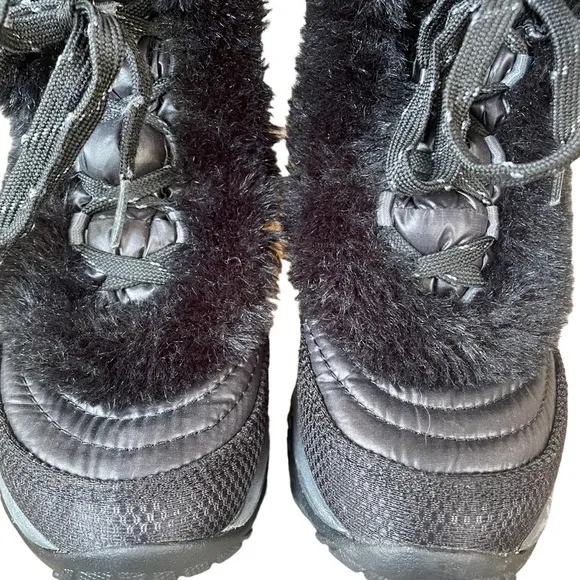 North Face Nuptse Black Goose Down Snow Winter Wateroroof Puffer Boots 13