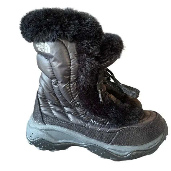 North Face Nuptse Black Goose Down Snow Winter Wateroroof Puffer Boots 13