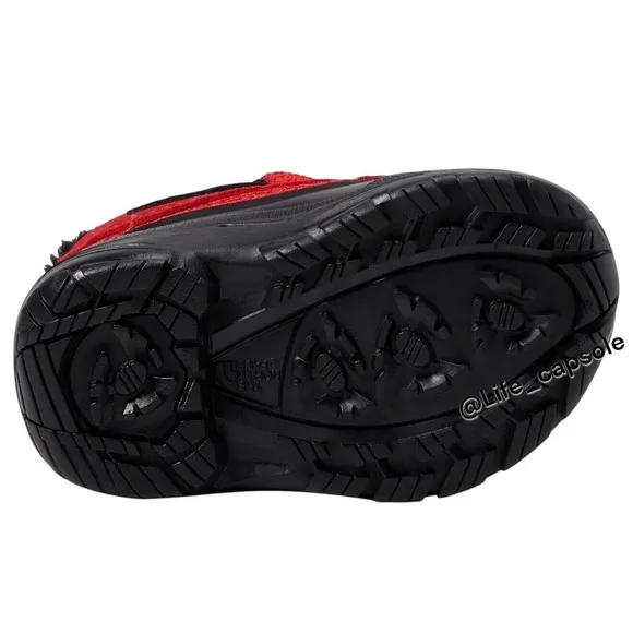 North Face Size 6 Toddler Boots Kids Red Alpenglow II Children Waterproof Snow