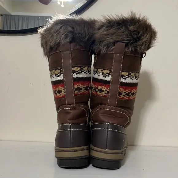 Northside Bishop Tan Nordic Winter Boots Size 9