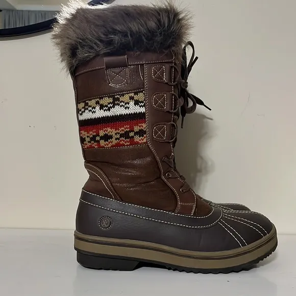 Northside Bishop Tan Nordic Winter Boots Size 9