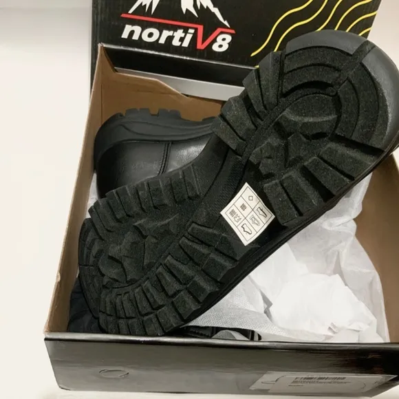 NORTIV 8 Mid Calf Waterproof Insulated Winter Warm Snow Boots CANUCK BLACK 6.5
