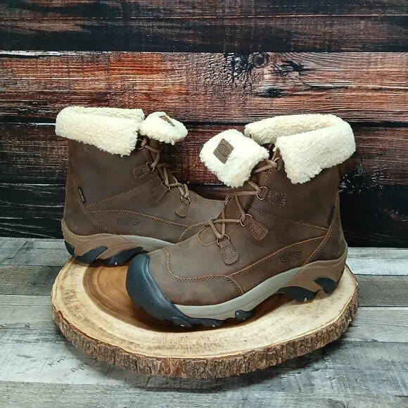 NWB Keen Betty Ankle Boots Size 9 Waterproof Insulated Shitake Brown 1026716
