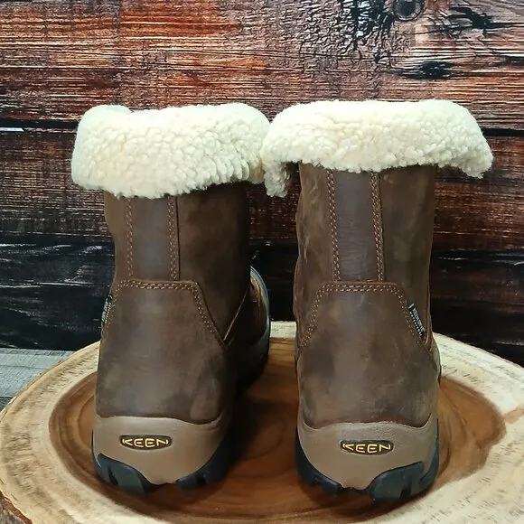 NWB Keen Betty Ankle Boots Size 9 Waterproof Insulated Shitake Brown 1026716