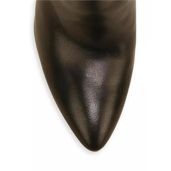 NWB VERONICA BEARD &quot;SOHELIA&quot; BLACK STRAP LEATHER HIGH HEEL BOOTS US SZ 6M $550