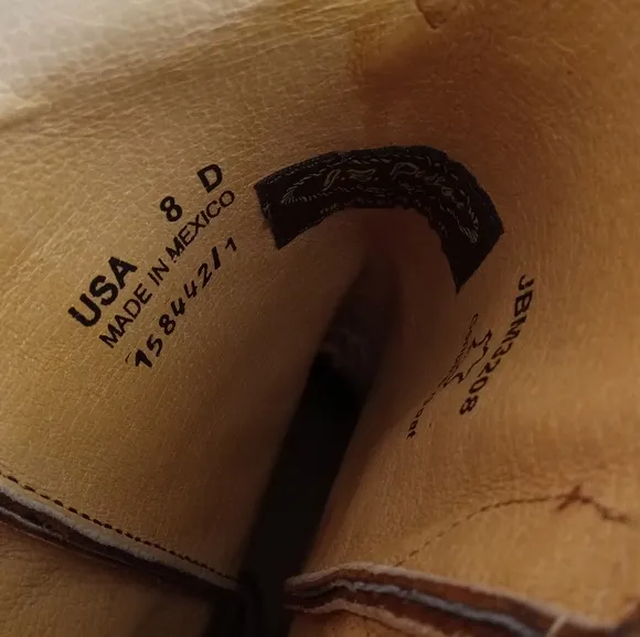 NWOB J.B. Dillon Goat Leather Boots