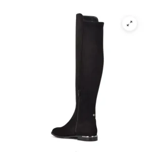 NWOT Nine West Allair Black Suede Over the Knee Boots
