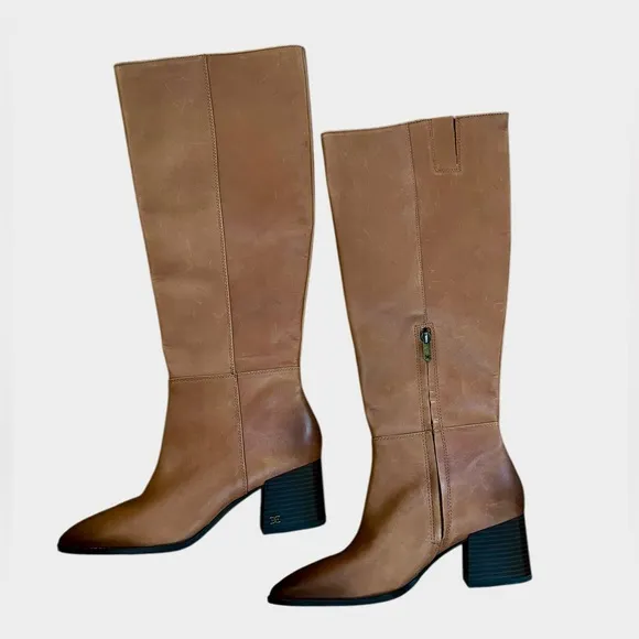 NWOT Sam Edelman Kerby Knee-High Leather Light Brown Boots – Sz 10M