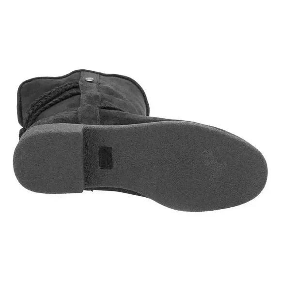 NWT abeo Pro Blaine Black Suede Sheep Sheerling Winter Boots