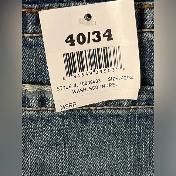 NWT- Ariat Men's M4 Low Rise Scoundrel Boot Cut Jeans  SIZE: 40W X 34L